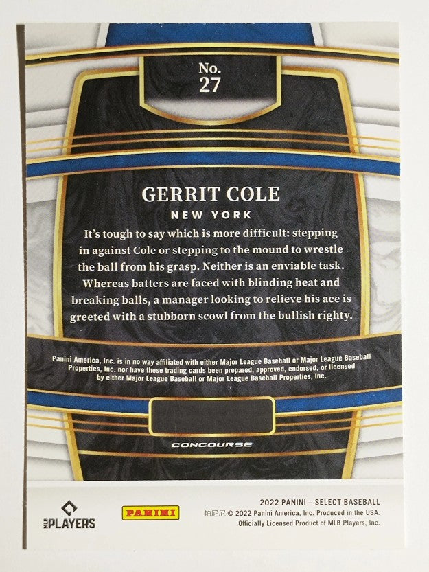 2022 Select #27 Gerrit Cole