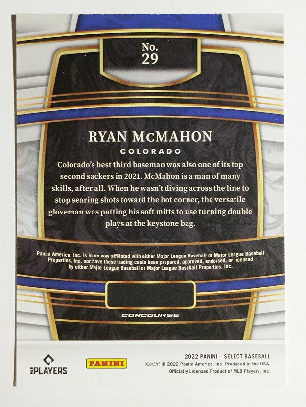 2022 Select #29 Ryan McMahon