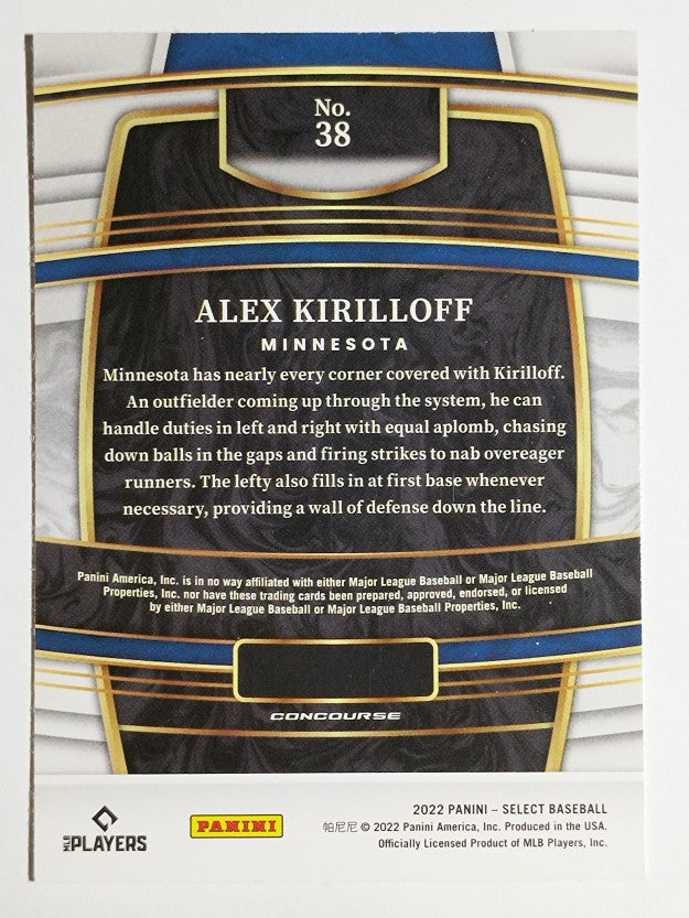 2022 Select #38 Alex Kirilloff