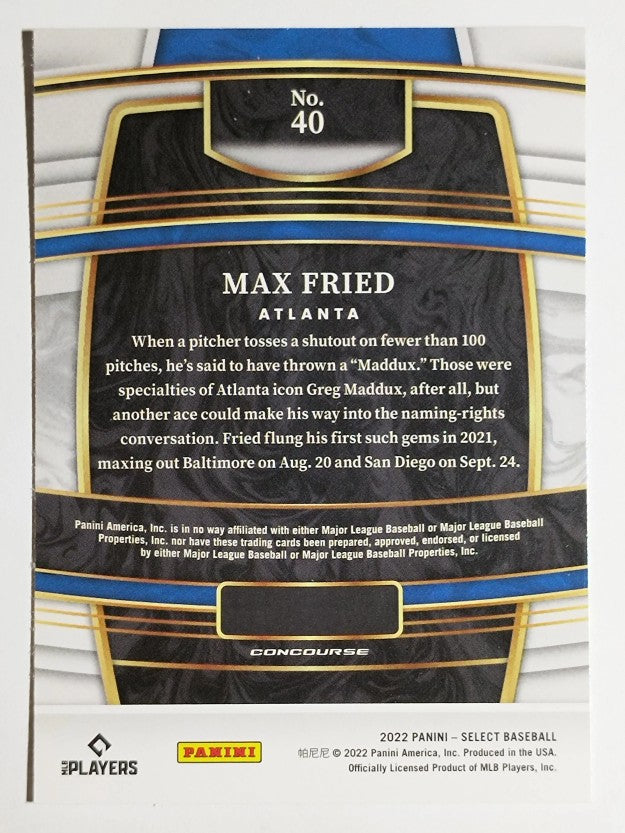 2022 Select #40 Max Fried