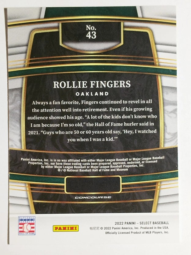 2022 Select #43 Rollie Fingers
