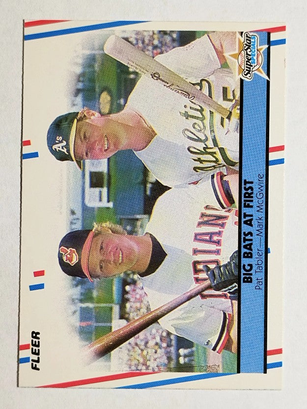 1988 Fleer #633 Pat Tabler/Mark McGwire