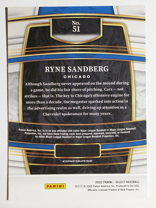 2022 Select #51 Ryne Sandberg