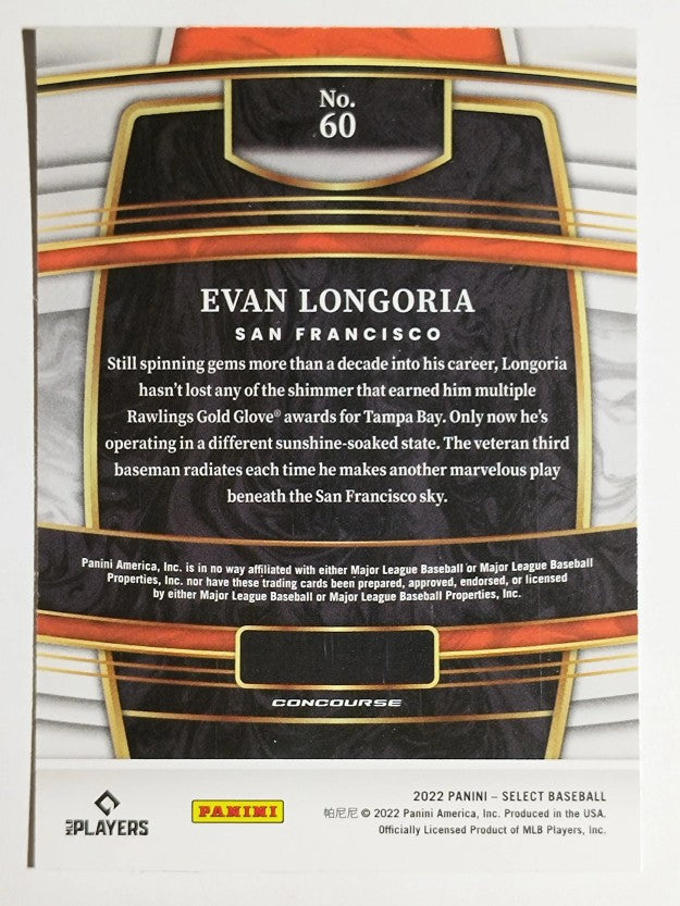 2022 Select #60 Evan Longoria