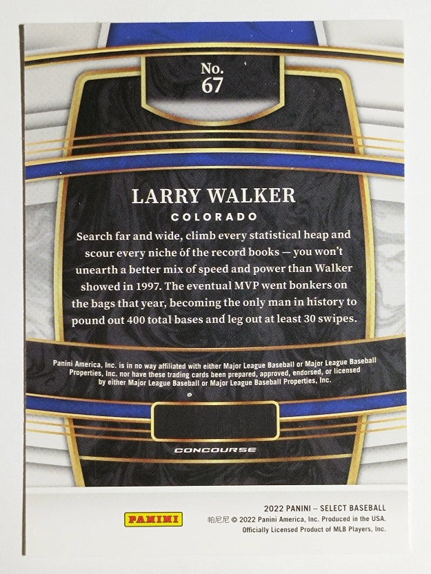 2022 Select #67 Larry Walker