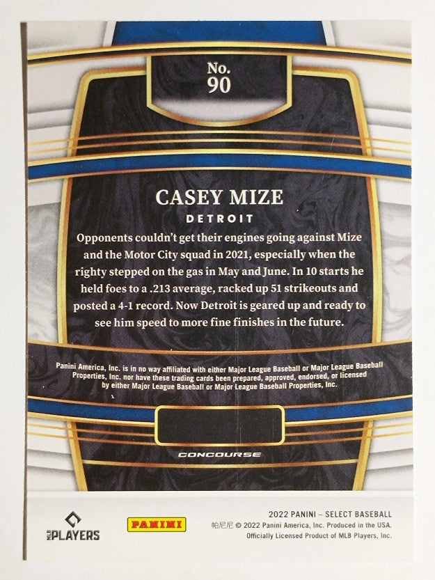 2022 Select #90 Casey Mize