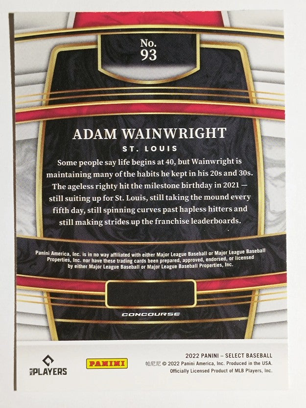 2022 Select #93 Adam Wainwright