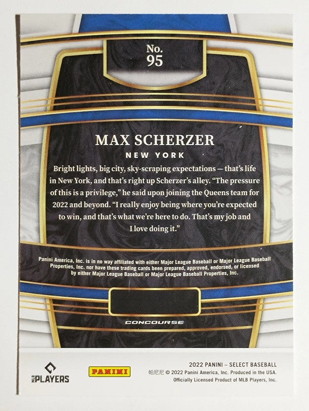 2022 Select #95 Max Scherzer
