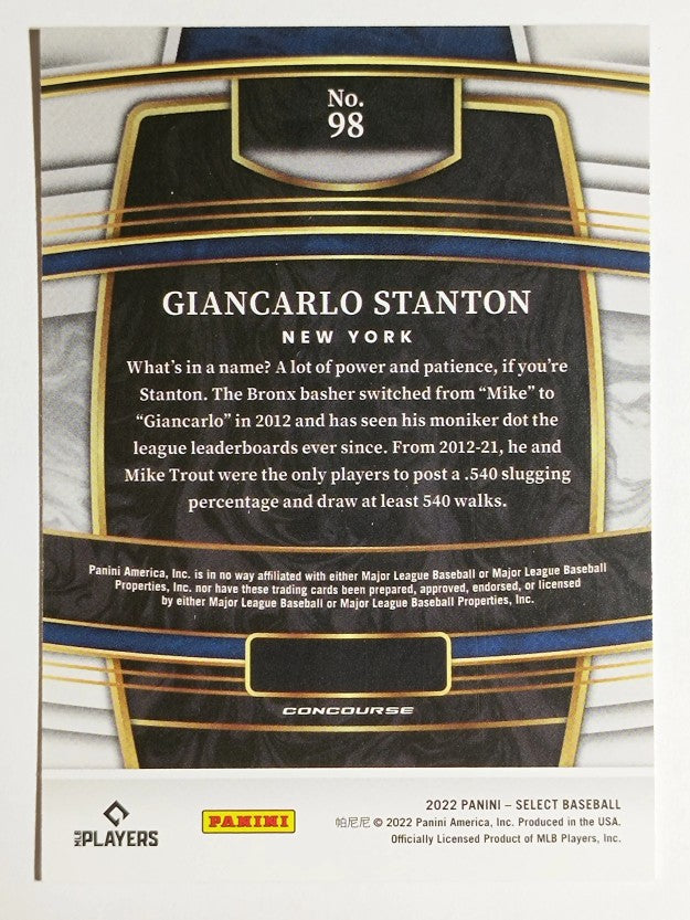 2022 Select #98 Giancarlo Stanton