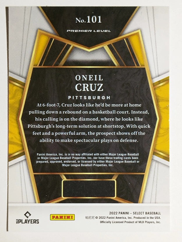 2022 Select #101 Oneil Cruz PRM RC