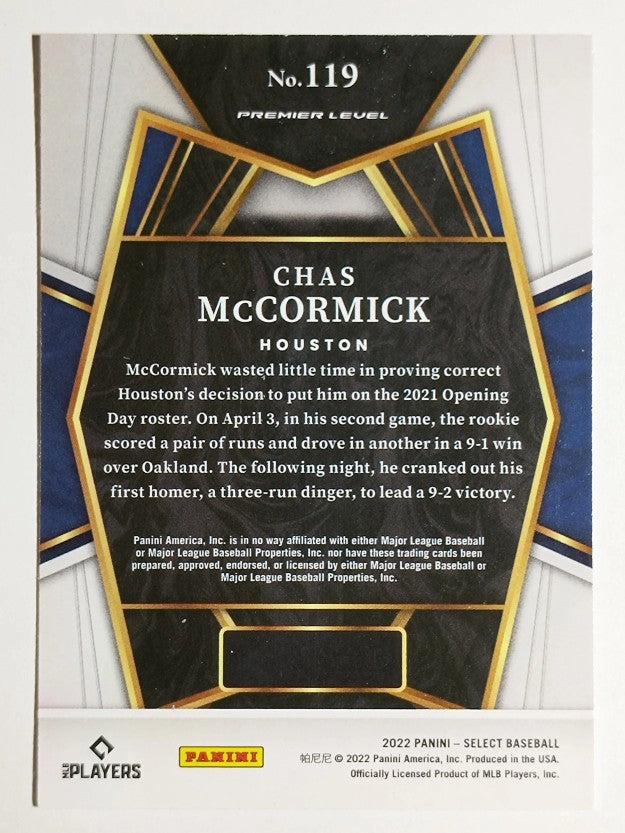 2022 Select #119 Chas McCormick PRM RC