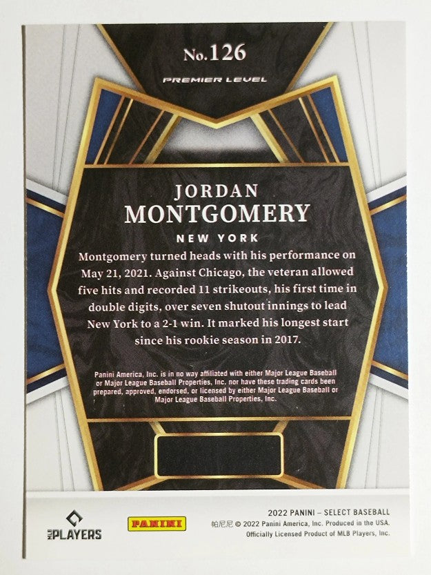 2022 Select #126 Jordan Montgomery PRM