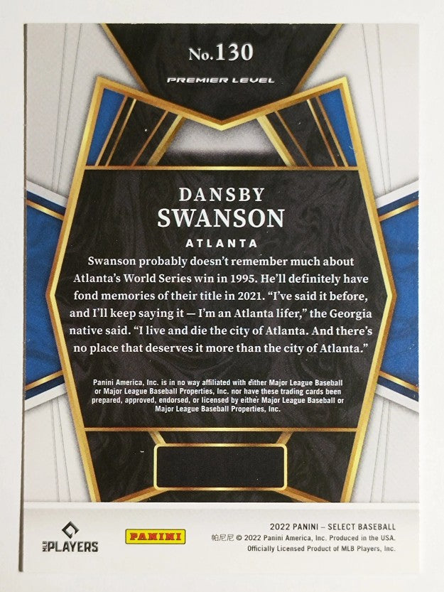 2022 Select #130 Dansby Swanson PRM