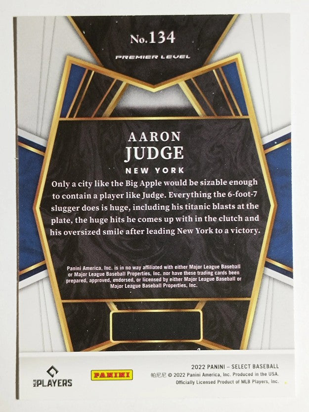 2022 Select #134 Aaron Judge PRM