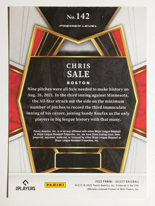 2022 Select #142 Chris Sale PRM