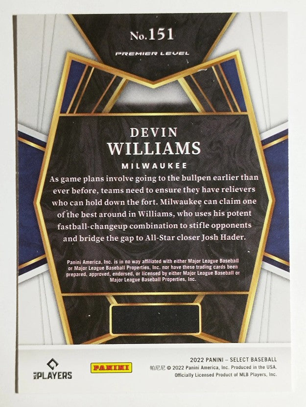2022 Select #151 Devin Williams PRM