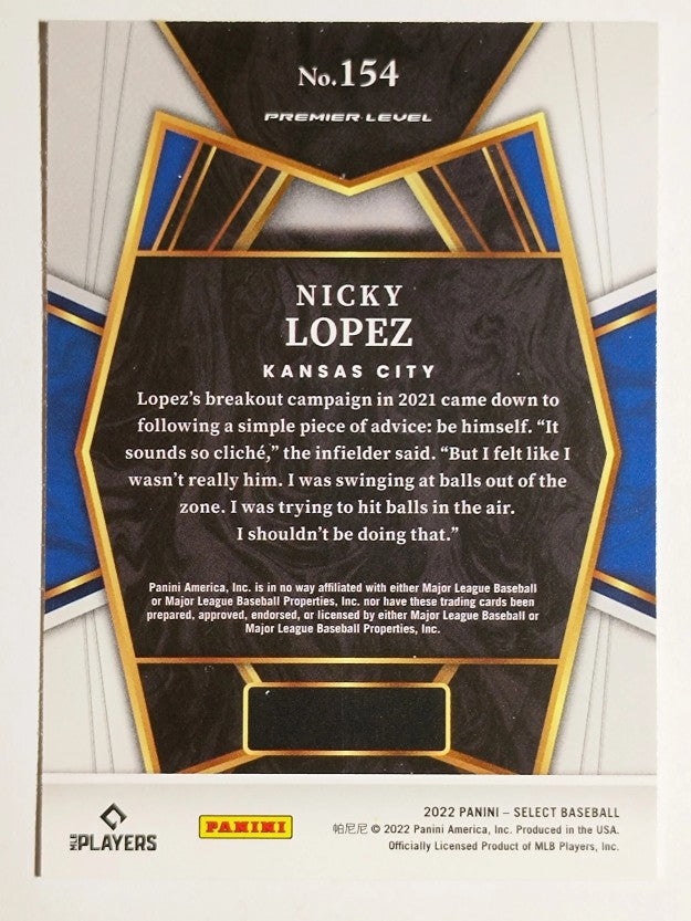 2022 Select #154 Nicky Lopez PRM