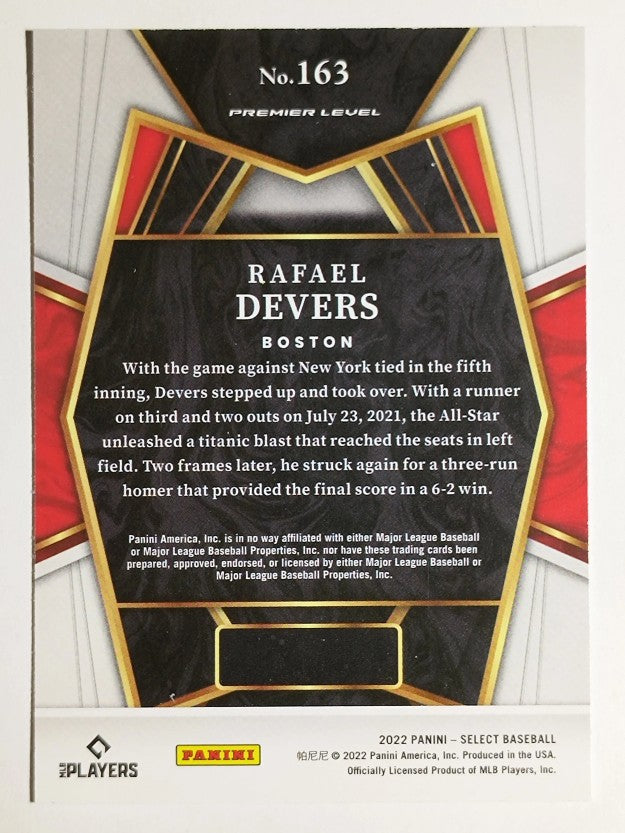 2022 Select #163 Rafael Devers PRM