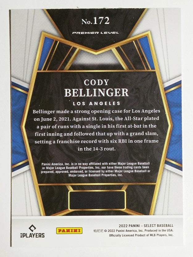 2022 Select #172 Cody Bellinger PRM