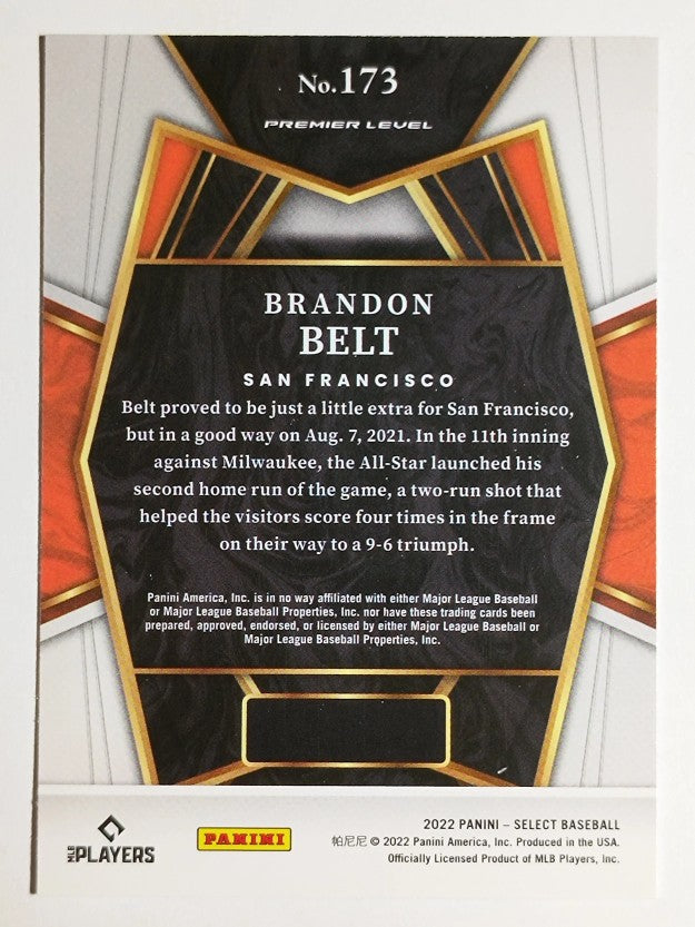 2022 Select #173 Brandon Belt PRM