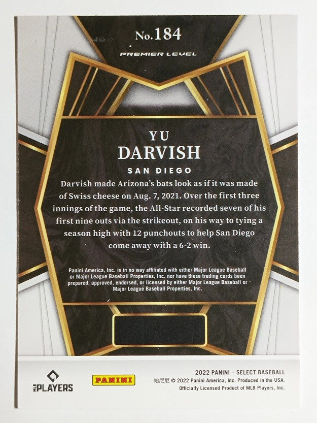 2022 Select #184 Yu Darvish PRM