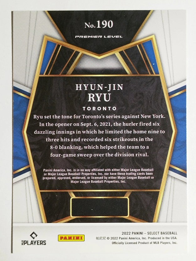 2022 Select #190 Hyun-Jin Ryu PRM