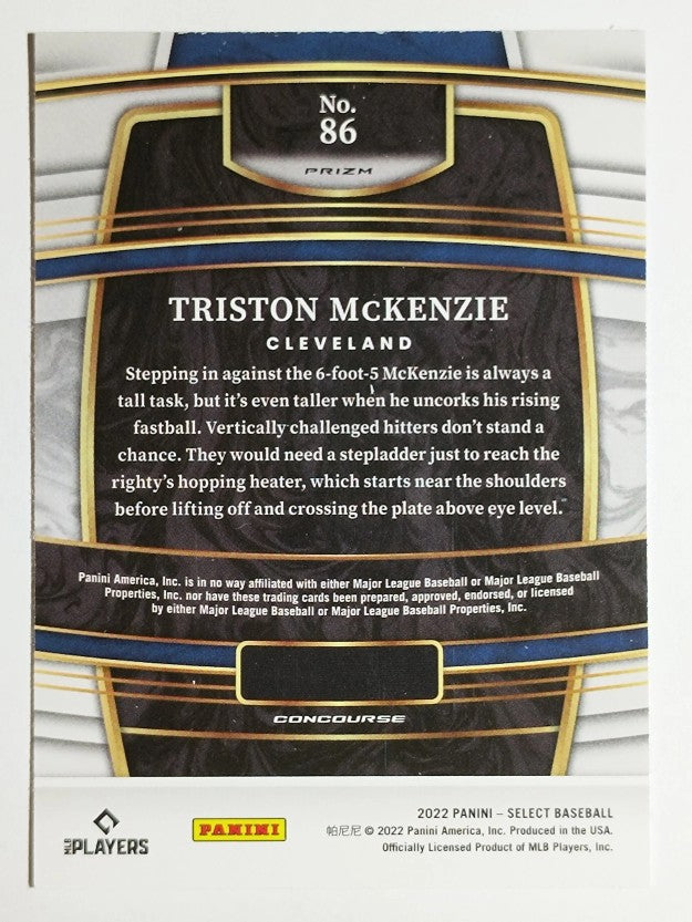 2022 Select Tri-Color #86 Triston McKenzie