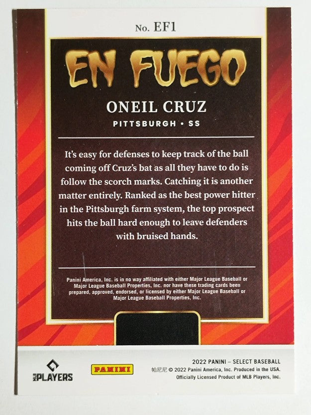 2022 Select En Fuego #1 Oneil Cruz