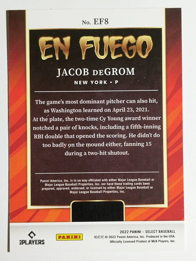 2022 Select En Fuego #8 Jacob deGrom