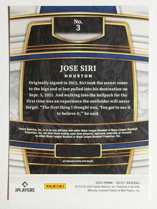 2022 Select #3 Jose Siri RC
