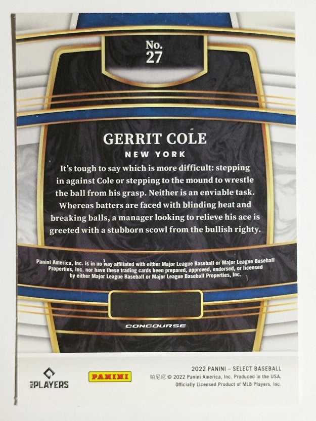 2022 Select #27 Gerrit Cole