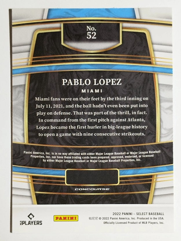 2022 Select #52 Pablo Lopez