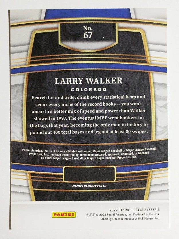 2022 Select #67 Larry Walker