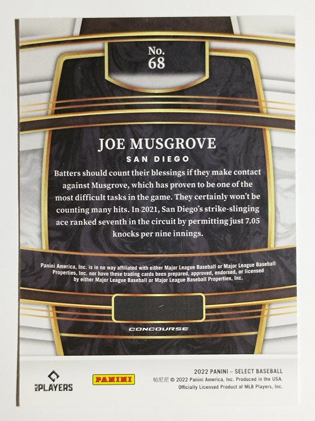 2022 Select #68 Joe Musgrove
