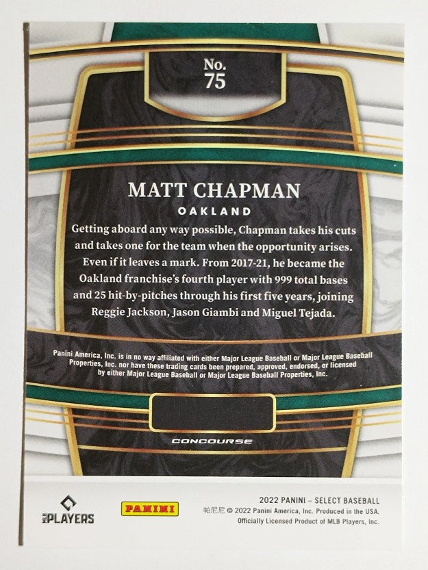 2022 Select #75 Matt Chapman