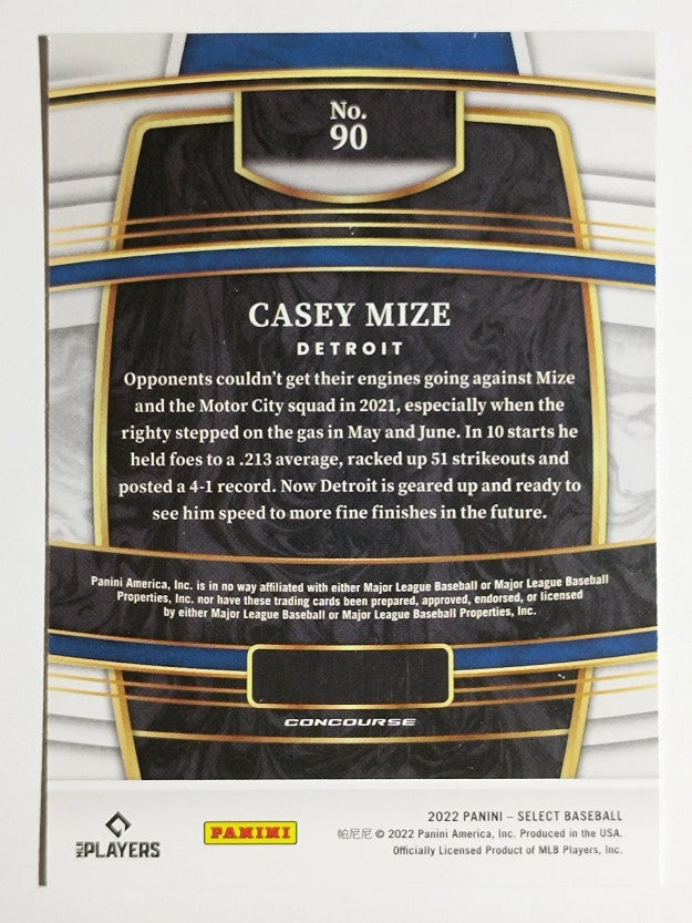 2022 Select #90 Casey Mize