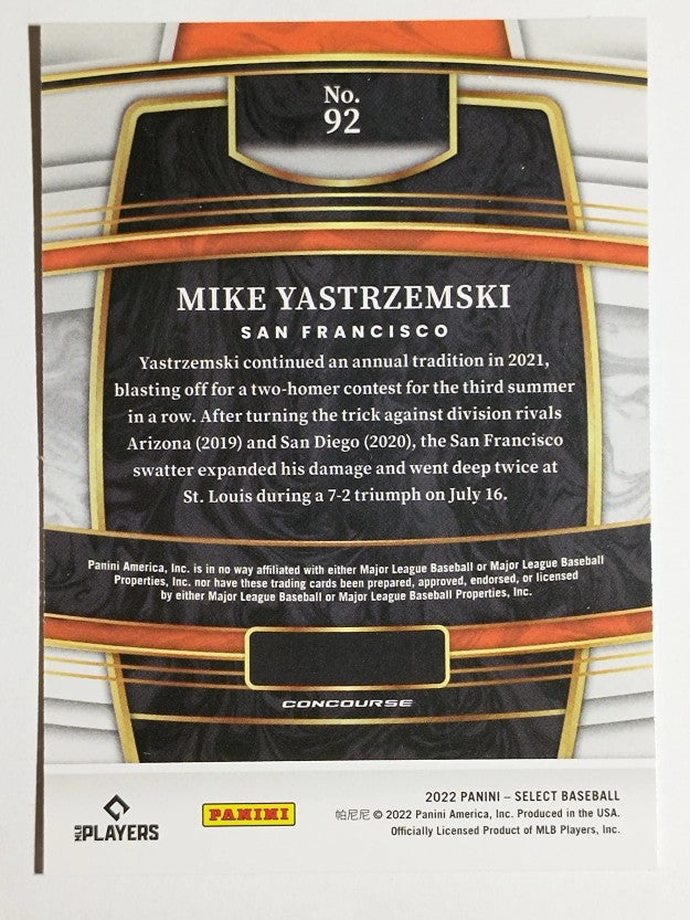 2022 Select #92 Mike Yastrzemski