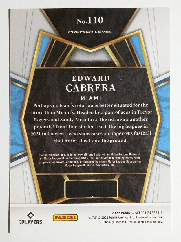 2022 Select #110 Edward Cabrera PRM RC
