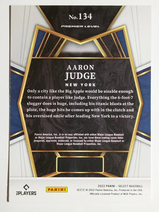 2022 Select #134 Aaron Judge PRM