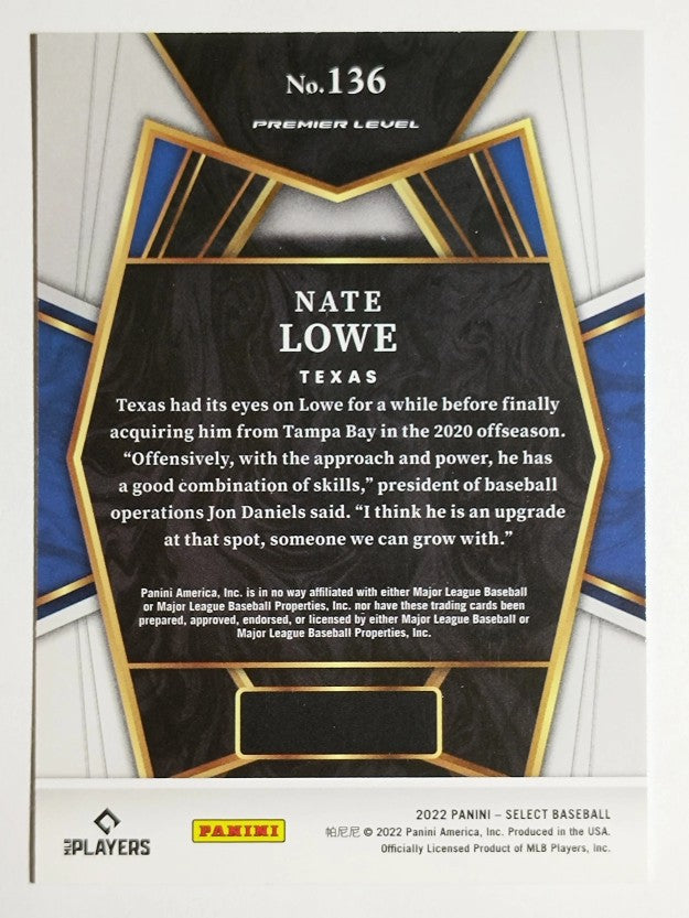 2022 Select #136 Nate Lowe PRM