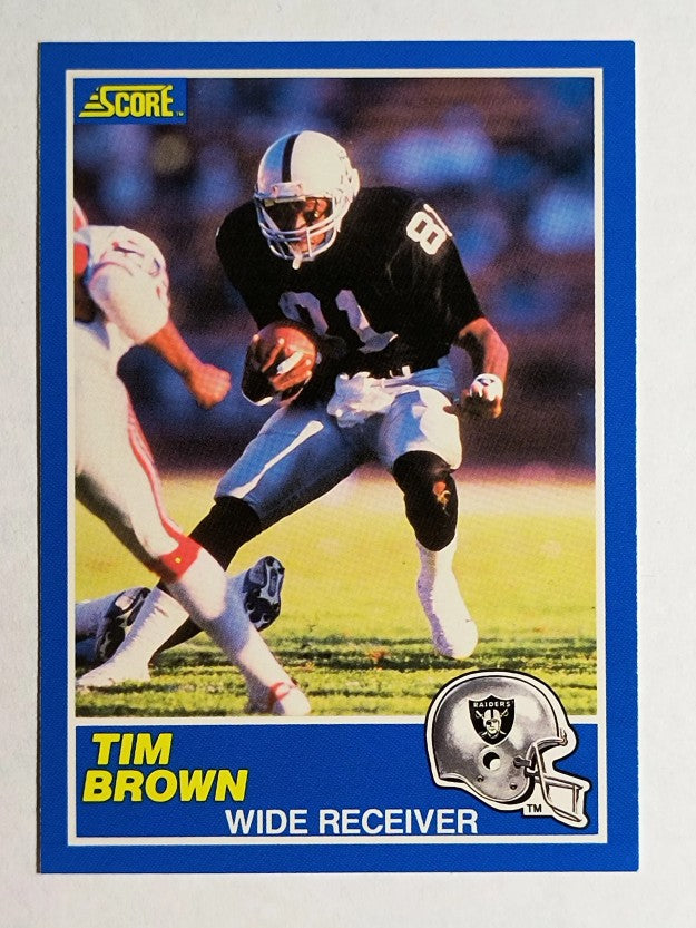 1989 Score #86 Tim Brown RC