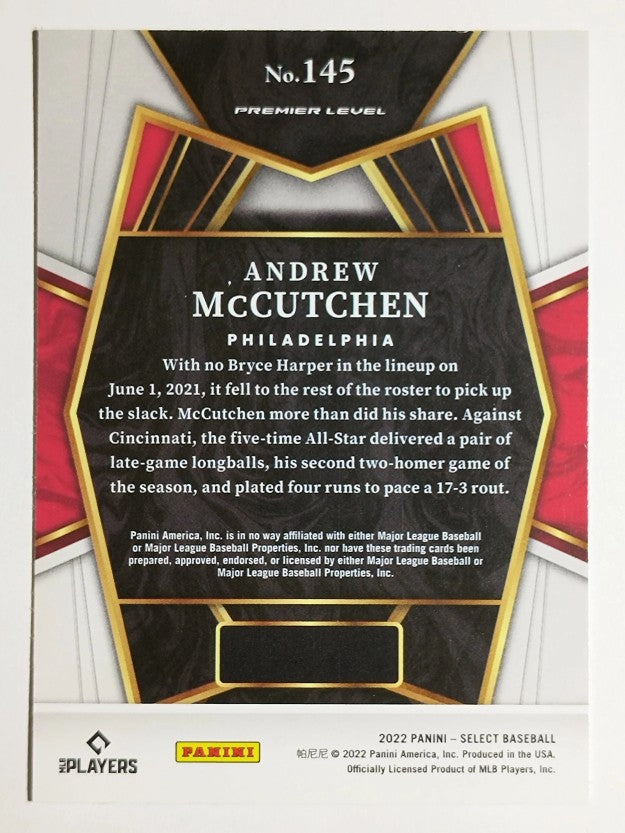 2022 Select #145 Andrew McCutchen PRM