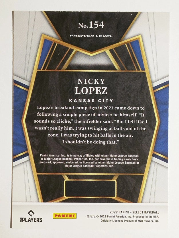 2022 Select #154 Nicky Lopez PRM