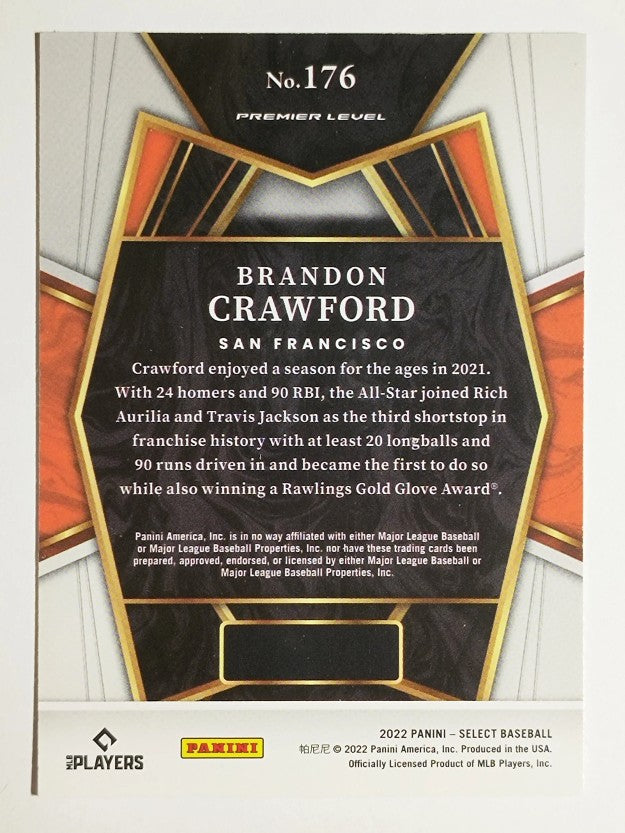 2022 Select #176 Brandon Crawford PRM