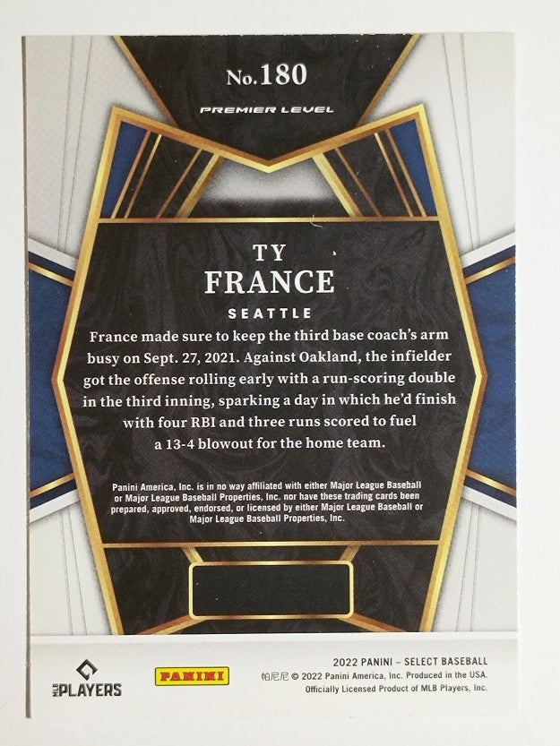 2022 Select #180 Ty France PRM