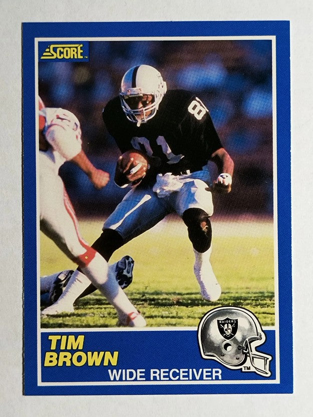 1989 Score #86 Tim Brown RC