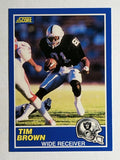 1989 Score #86 Tim Brown RC