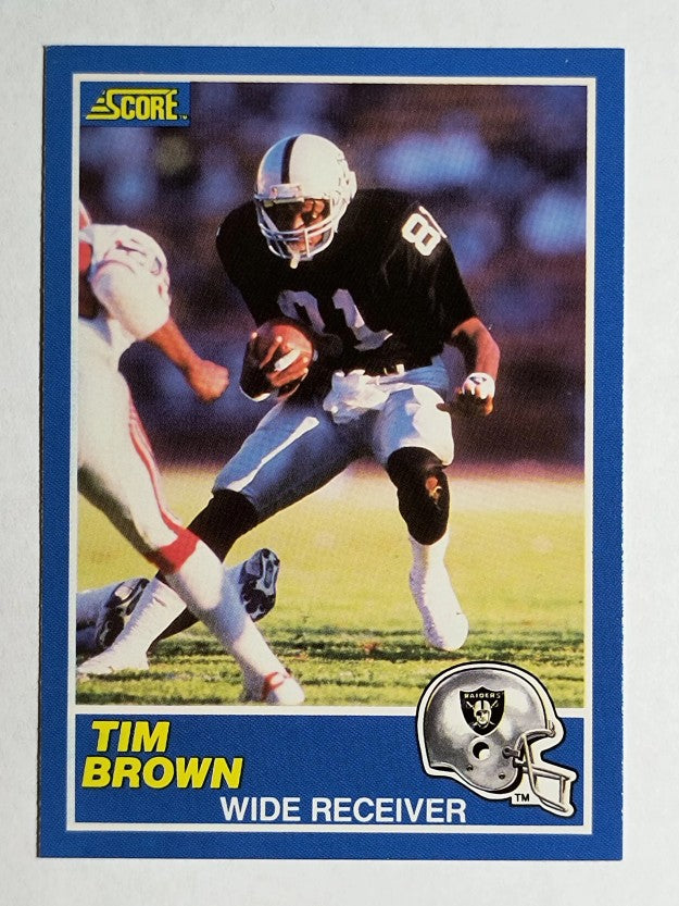 1989 Score #86 Tim Brown RC