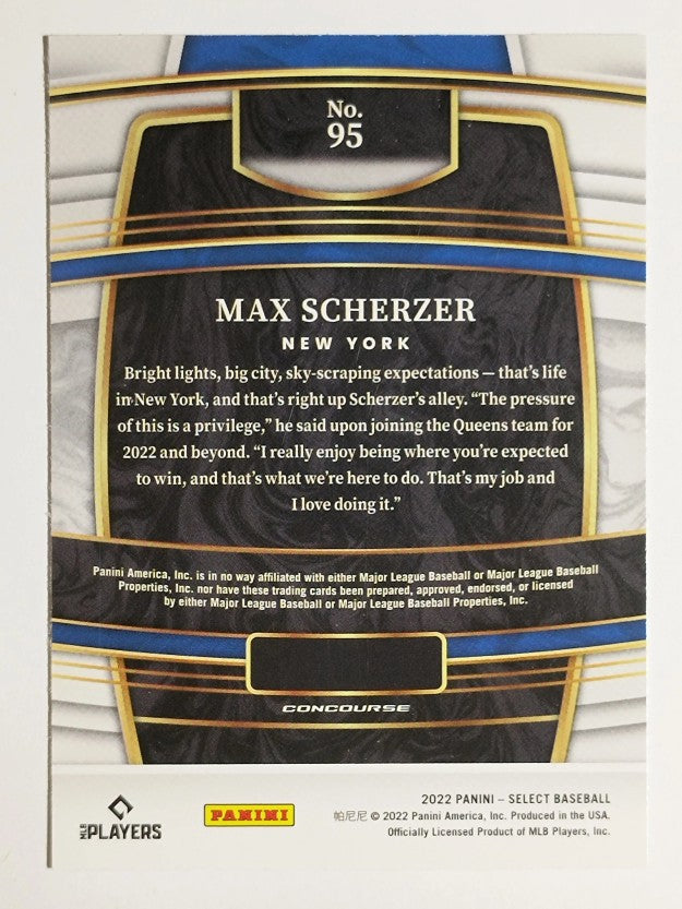 2022 Select #95 Max Scherzer