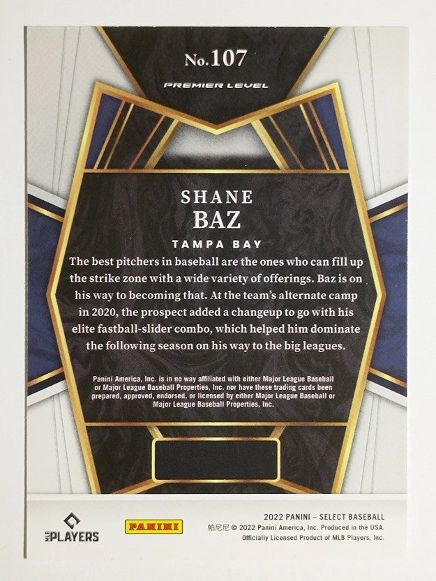 2022 Select #107 Shane Baz PRM RC